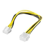 PremiumCord Prodloužení napájecího kabelu, 8 pinů, délka 28cm