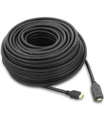 PremiumCord HDMI High Speed with Ether. kabel se zesilovačem, 15m, 3x stínění, M/M, zlacené konektory, černý
