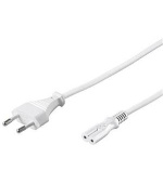 PremiumCord Kabel síťový 230V k magnetofonu 2m bílý
