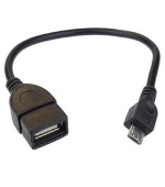 PremiumCord USB redukce kabel USB A/female - Micro USB/male 20cm OTG