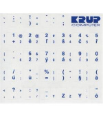 PremiumCord Česká přelepka na klávesnici - modrá