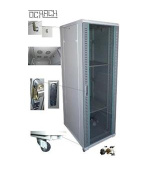 OCRACK 19" OCC-42U-68SBK rozvaděč stojanový 42U/600x800 skleněné dveře - černý