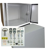 OCRACK 19" venkovní rozvaděč IP55 6U-400mm plechové dveře