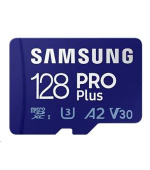 Samsung/micro SDXC/128GB/180MBps/Class 10/+ Adaptér/Modrá