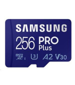 Samsung/micro SDXC/256GB/180MBps/Class 10/+ Adaptér/Modrá