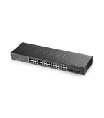 Zyxel GS1920-24v2, 28 Port Smart Managed Switch 24x Gigabit Copper and 4x Gigabit dual pers., hybrid mode, standalone or