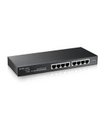 Zyxel GS1915-8, 8-port GbE Smart hybrid mode Switch, standalone or NebulaFlex Cloud, desktop, fanless