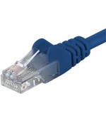 PremiumCord Patch kabel UTP RJ45-RJ45 CAT6 1,5m modrá