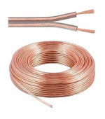PremiumCord Kabely na propojení reprosoustav 99,9% měď 2x2,5mm2 25m