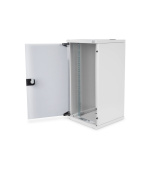 Digitus  nástěnná skříňka 254 mm (10 ") 12U 592x312x300 mm, barva šedá (RAL 7035)