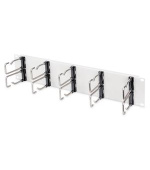 DIGITUS Panel pro správu kabelů s ocelovými kroužky pro skříně 482,6 mm (19 "), 2U