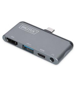 Digitus dokovací stanice pro tablet 1x HDMI, 1x USB3.0, 1x Audio, 1x USB-C (PD)