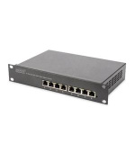 DIGITUS 10 palcový 8 portový gigabitový Ethernet PoE + přepínač, L2 + management