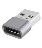 PremiumCord Aluminium USB C female - USB2.0 A Male adaptér