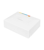 DIGITUS Zásuvka FTTH, s povrchem adaptéru 4x SC (PC) SX a montáží na lištu DIN