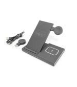 DIGITUS Nabíjecí stanice 3 v 1, bezdrátová pro Apple iWatch, Airpods, iPhone