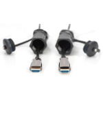 DIGITUS Připojovací kabel 4K HDMI AOC, ochranný kryt pro zástrčky IP 68; 10 m, 4K*2K@60HZ