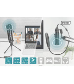 DIGITUS DA-20301 USB Kondenzátorový Mikrofon , Profesionální