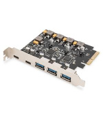 Digitus USB 3.1 přídavná karta PCI Express 2x USB-C + 3x USB A