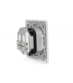 Digitus Síťová zásuvka CAT 6A Class, stíněná 2x RJ45, LSA, čistě bílá, zapuštěná montáž, 8 směr