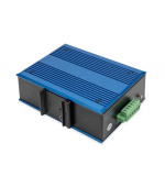 DIGITUS Industrial 8+1 Port Fast Ethernet Switch Unmanaged, 8 RJ45 Ports 10/100 Mbits