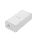 DIGITUS Gigabit Ethernet PoE Injektor, 802.3af, white 802.3af, 15,4 W small housing, white