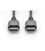 DIGITUS 8K @ 60Hz; DP to DP Connectioncable; DP 1.4 Alu Housing; Black; 2m