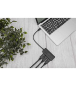 DIGITUS USB-C - 3x DP MST Video Hub DP 1.4, 4K/60Hz