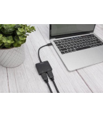 DIGITUS USB-C - 2x HDMI MST Video Hub DP 1.4, HDMI 2.0, 4K/60Hz