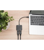 DIGITUS USB-C - 2x DP MST Video Hub DP 1.4, 4K/60Hz