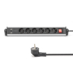 Digitus Prodlužovací přívod 230V 1,5m 6 zásuvek+vypínač+2xUSB-A+1xUSB-C