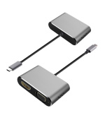 PLATINET adaptér USB-C na HDMI 4K 30Hz VGA PORT