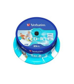 VERBATIM CD-R 80 52x PRINT. spindl 25pck/BAL