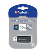 VERBATIM Store 'n' Go PinStripe 16GB USB 2.0 černá
