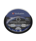 VERBATIM M-DISC BD-R SL 25GB, 4x, printable, spindle 10 ks