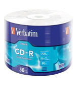 VERBATIM CD-R 700MB, 52x, wrap 50 ks