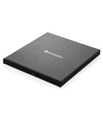 VERBATIM Externí CD/DVD Slimline vypalovačka USB-C černá + Nero