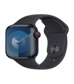 Apple Watch Series 9 Cellular 45mm Temně inkoustový hliník s inkoustovým sportovním řemínkem M/L
