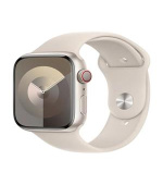 Apple Watch Series 9 Cellular 45mm Hvězdně bílý hliník s hvězdně bílým sportovním řemínkem M/L