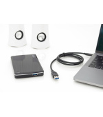 Digitus Připojovací kabel USB typu C, typ C na A M/M, 1,0 m, všechny funkce, Gen2, 3A, 10 GB, verze 3.1, CE, bl
