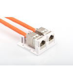 Digitus Konsolidační bod pro 2x Keystone Jacks čistě bílý, 2-port