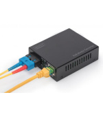 DIGITUS Professional Gigabit PoE media converter, RJ45 / SC, MM, PSE