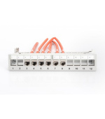 DIGITUS Modular Desktop Patch Panel, stíněný 12 portů, světle šedá