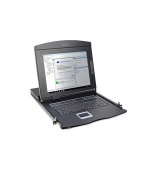 Digitus Modular console with 17" TFT (43,2cm), 16-port. Cat.5 KVM & Touchpad, turkish keyboard