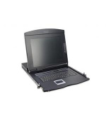 Digitus Modularizovaná 48,3 cm (19 ") TFT konzole s 16 portem CAT 5 KVM, americká klávesnice, RAL 9005 bk