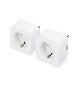Ednet Inteligentní zásuvka s hlasovým ovládáním, konektor CEE 7/7, WiFi 2,4 GHz, twin pack, 230V, 2300W
