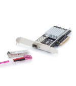 DIGITUS Karta SFP Gigabit Ethernet PCI Express 32-bit, držák s nízkým profilem, čipová sada Intel WGI210Karta SFP Gigabit Ethernet