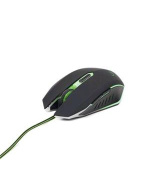 Gembird Myš MUSG-001-G, herní, optická, zeleno-černá, 2400DPI, USB