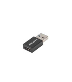 LANBERG USB-C(F) 3.1 na USB-A(M) adaptér černý