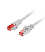 LANBERG Patch kabel CAT 6 S-FTP, AWG 26/7, LSZH, měď, šedý, 0,5m
